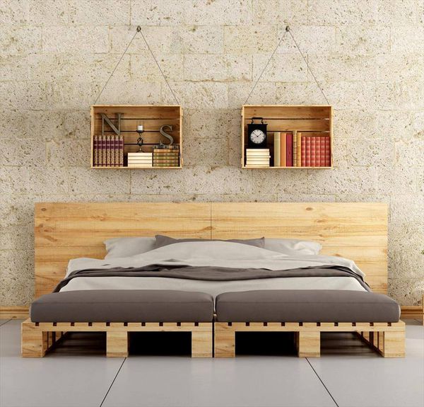 giường gỗ pallet